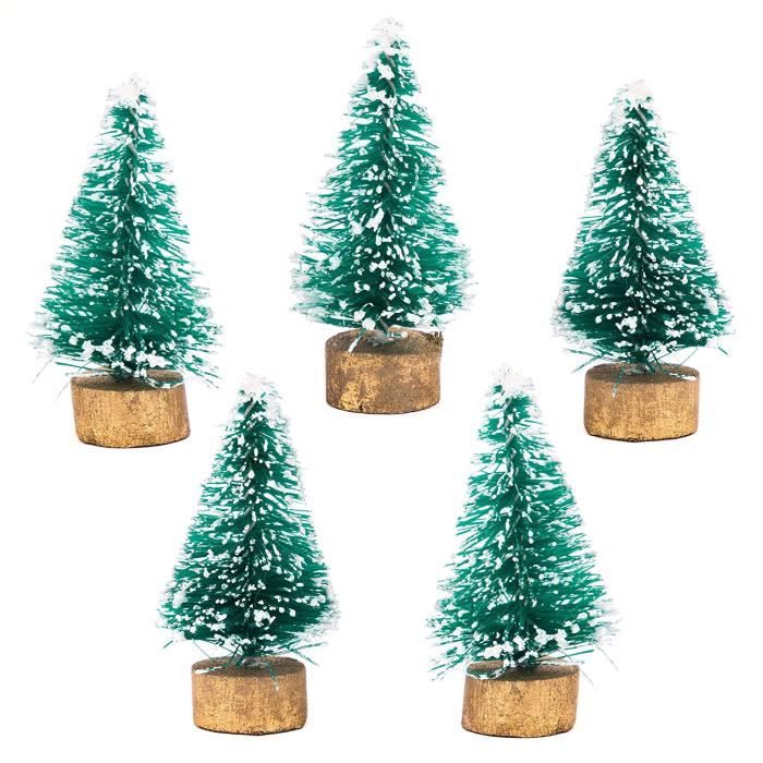 Boule de Noël en verre, sphère verte feuilles argentées 8 cm