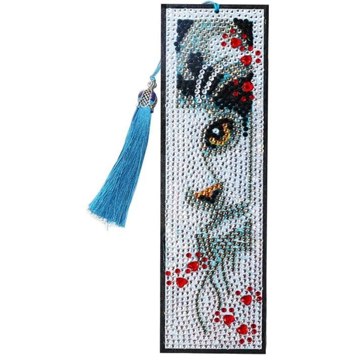 Dikence Kit Diamond Painting – 8 Marque-pages Et 8 Pendentifs – Activité Créative Pour Filles 5-12 Ans