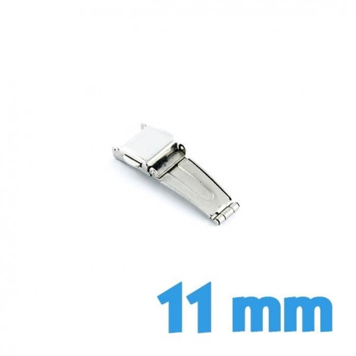Boucle déployante fermoir braceet métal montre pas cher 11 mm 11