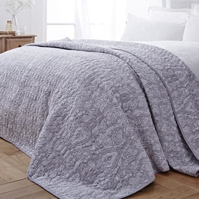 Fabriqué en Italie HomeLife Printemps Eté Couvre-lit Simple Jetée de lit Simple Fantaisie Feuilles en Coton Drap de lit léger | 260x280