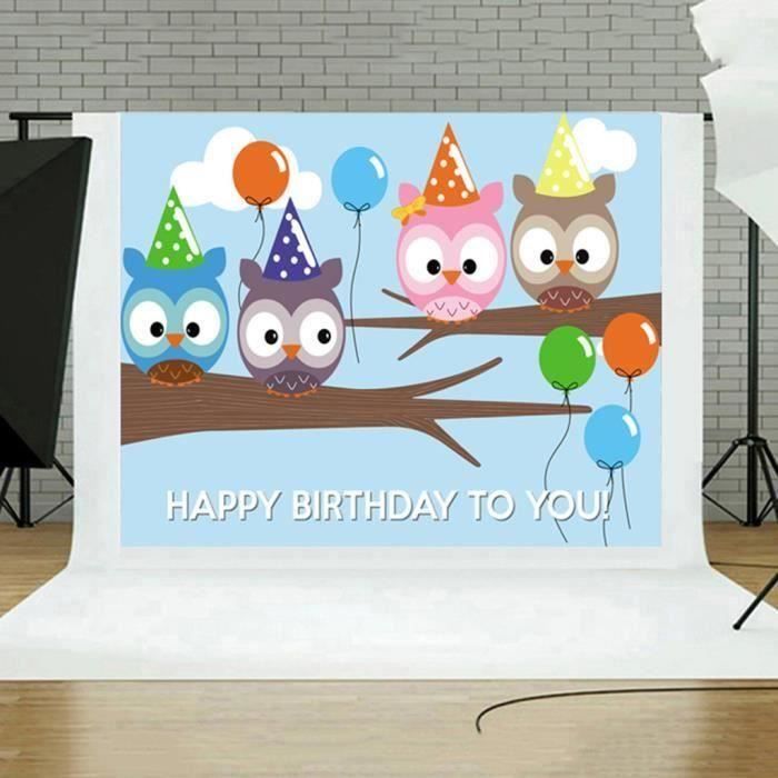 Qq Joyeux Anniversaire Bebe Nouveau Ne Photographie Vinyle Fond Fond Accessoires Studio Qqyds1231a5970 Achat Vente Fond De Studio Cdiscount