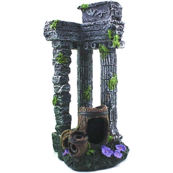 DÉCORATION DE COLONNE Romaine En Résine Pour Petit Aquarium 185 Mm
