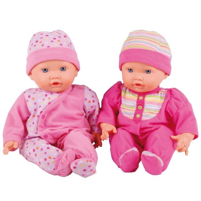 Mes Poupons Jumeaux Bebes Jumelles Interactives Cdiscount Jeux Jouets