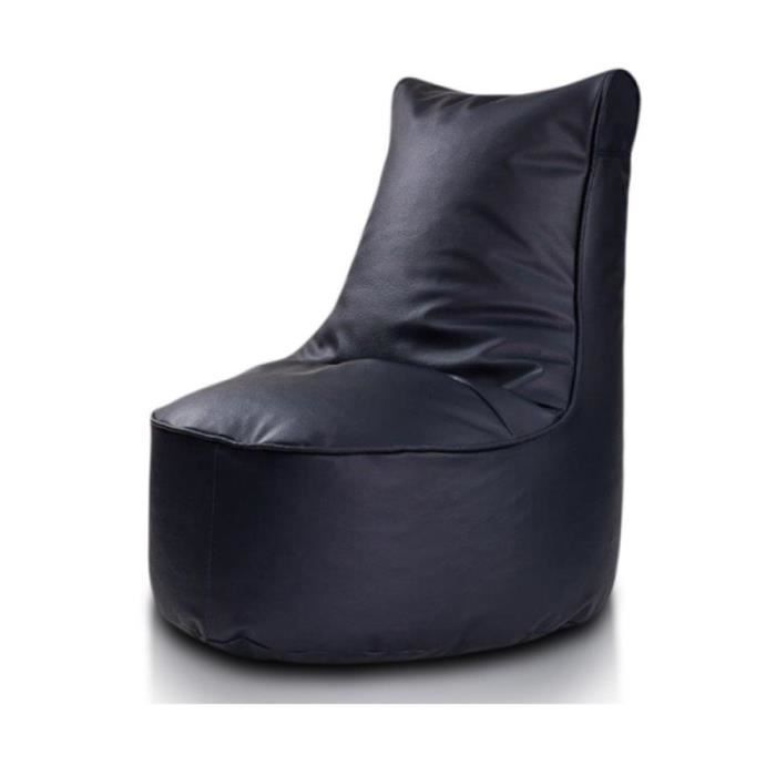 fauteuil releveur yoko en cuir écologique noir