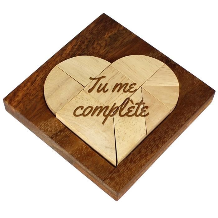 Magische Geschenkbox Puzzle En Bois Tu Me Completes Tangram Jeu De Patience Cadeau De Saint Valentin Cadeau Romantique Cdiscount Jeux Jouets