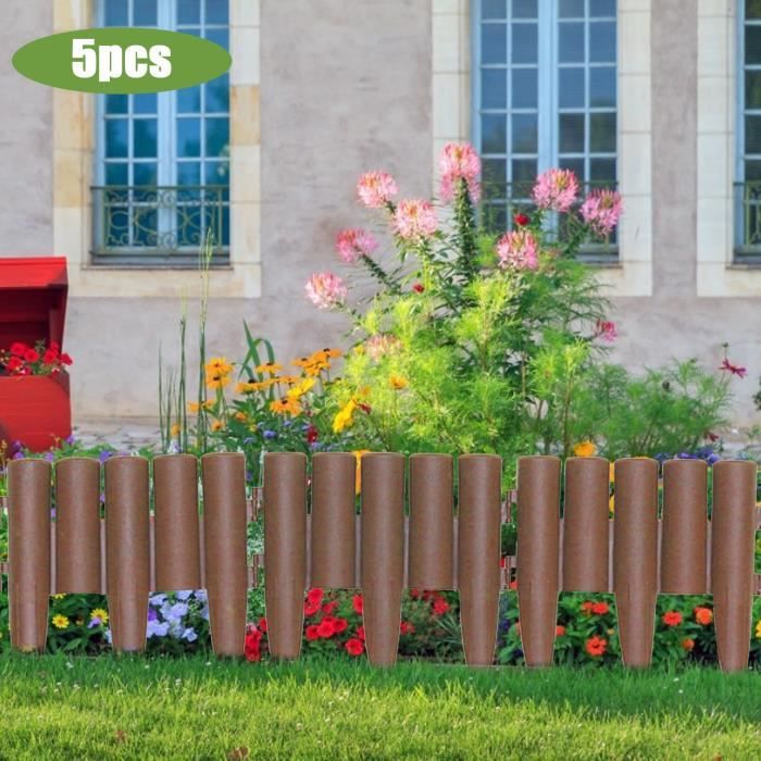 Treillis,Mini clôture artisanale en bois,5 pièces,bricolage,bordure de  jardin,plante,fleur en pot,accessoires de décoration de - Cdiscount Jardin