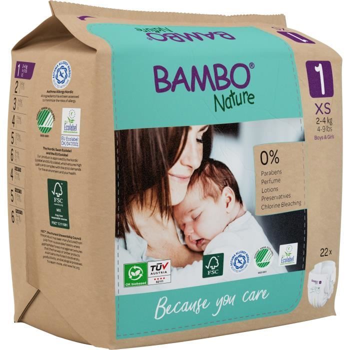 Bambo Nature Couche Taille 6 16+kg Tall Pack 40 unités