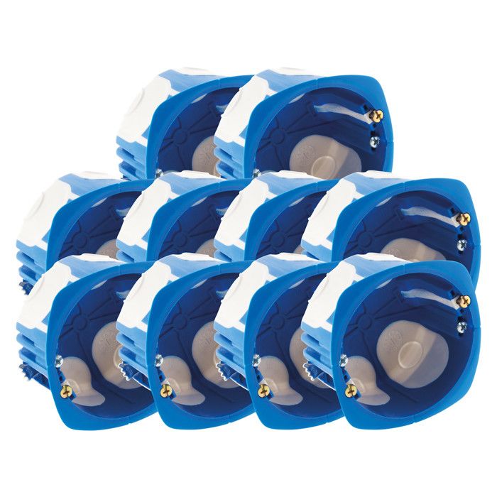 Lot de 10 boîtes d'encastrement NO AIR MULTIMAT 67x40mm