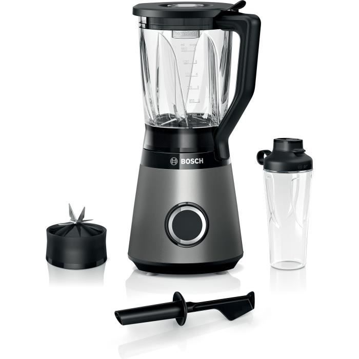 BOSCH Blender VitaPower Revêtement métallique - 1200W - 30.000 trs/min - 2 vitesses + turbo - Bol mi