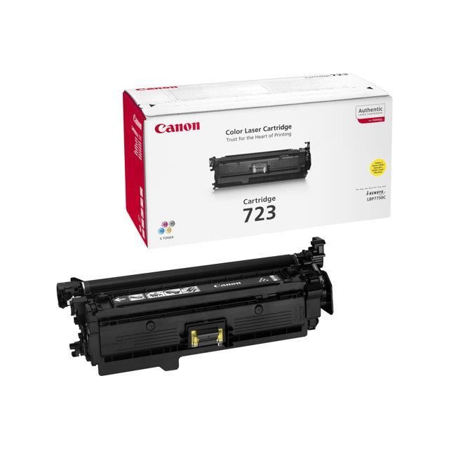 Cartouche de toner CANON 723 Jaune pour i SENSYS LBP7750Cdn Capacité standard 8500 pages