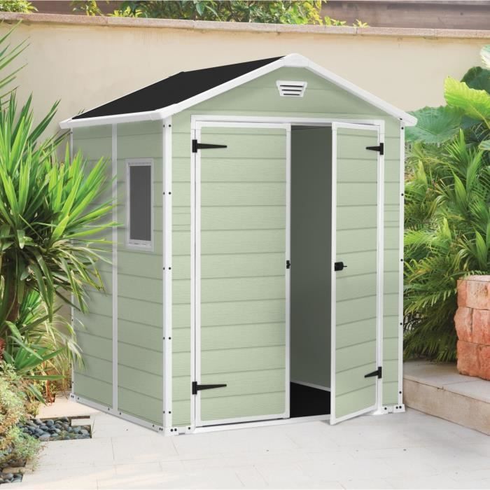 KETER PREMIUM 65 Abri de jardin résine vert 2,3m² - Cdiscount Jardin