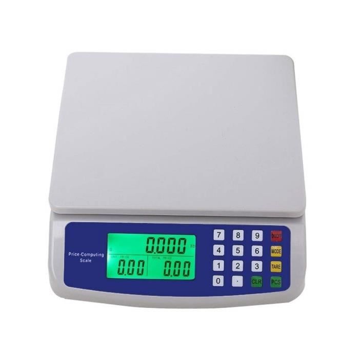Balance De Cuisine, 30 Kg 1 G Avec Écran Lcd Numérique, Fonction De ...