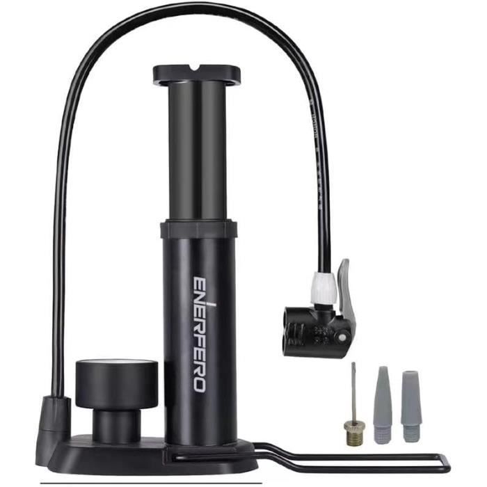 Pompe à vélo au Sol Pompe à vélo Ergonomique Mini Pompe à vélo Portable Pompe de gonflage Pompe