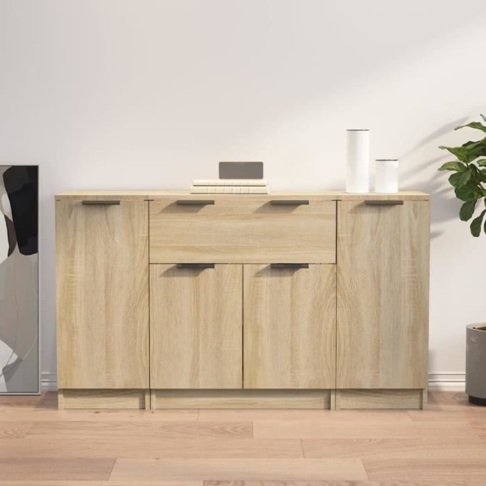 Armoires de garage en bois d'ingénierie chêne sonoma vidaXL 2 pcs Armoires de garage en bois d'ingénierie chêne sonoma vidaXL 2 pcs