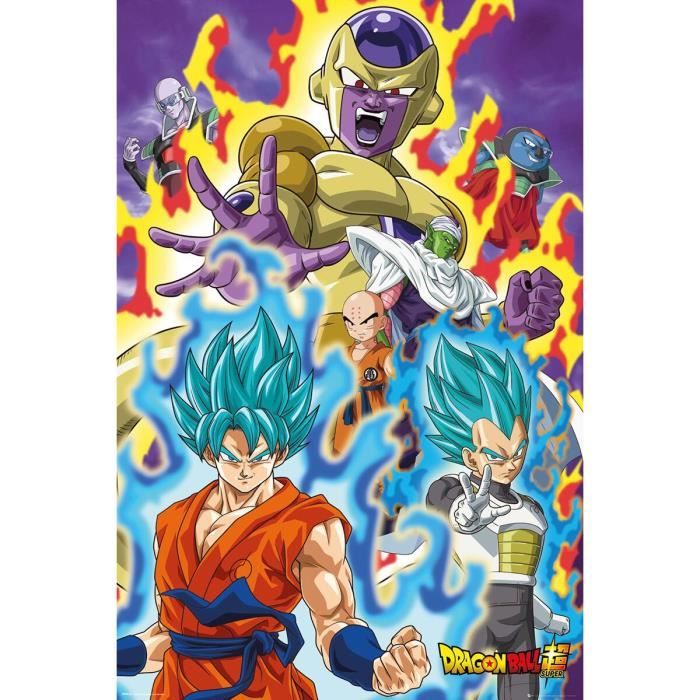 Dragon Ball Super- God Super Unisexe Poster multicolore