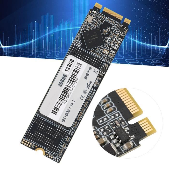 LEK Disque SSD PC 128 Go SSD 551 Mo-s-212 Mo-s Protocole SATA M.2-NGFF 2280 Disque SSD 128 Go pour ordinateur - Duokon