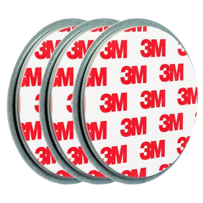 ECENCE 3X Fixation pour détecteur de fumée Aimant Support magnétique Plaquette a Cdiscount
