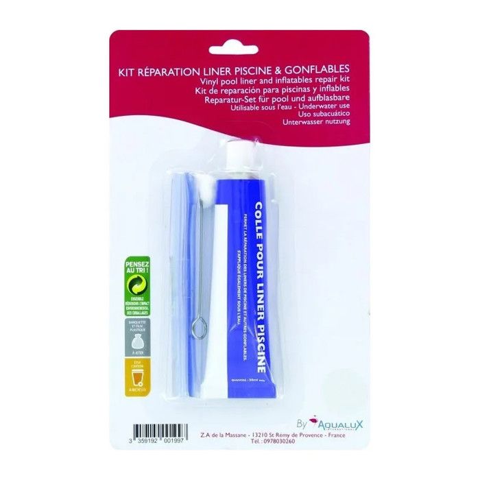 Kit De Réparation Pour Couverture De Piscine - 3 Pièces - Toile Résistante Anti-fuites - Pour Spa Et Bassin - 5