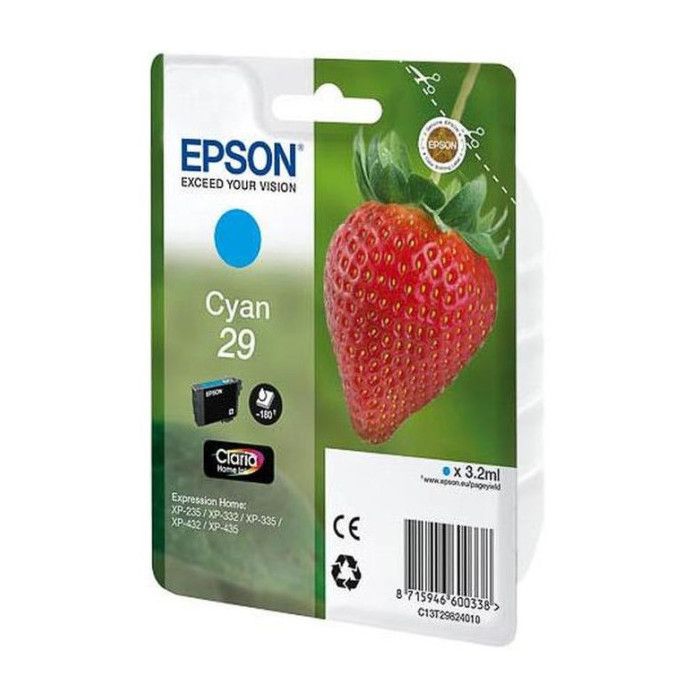 Epson C13T29824022 Cartouche Cyan - vue 4