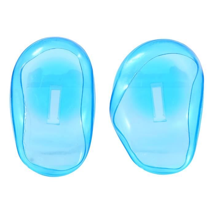 ESTINK Protège-oreilles en plastique 2pcs Blue Ear Cover Shield Anti Staining Plastic Guard Protège les cache-oreilles de la