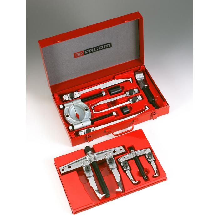 Extracteurs à griffes coulissantes 2 t et 6 t FACOM U. Capacité de 15 à 110 mm Vérin de 30 t