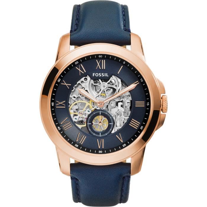 Montre homme sales fossil bleu