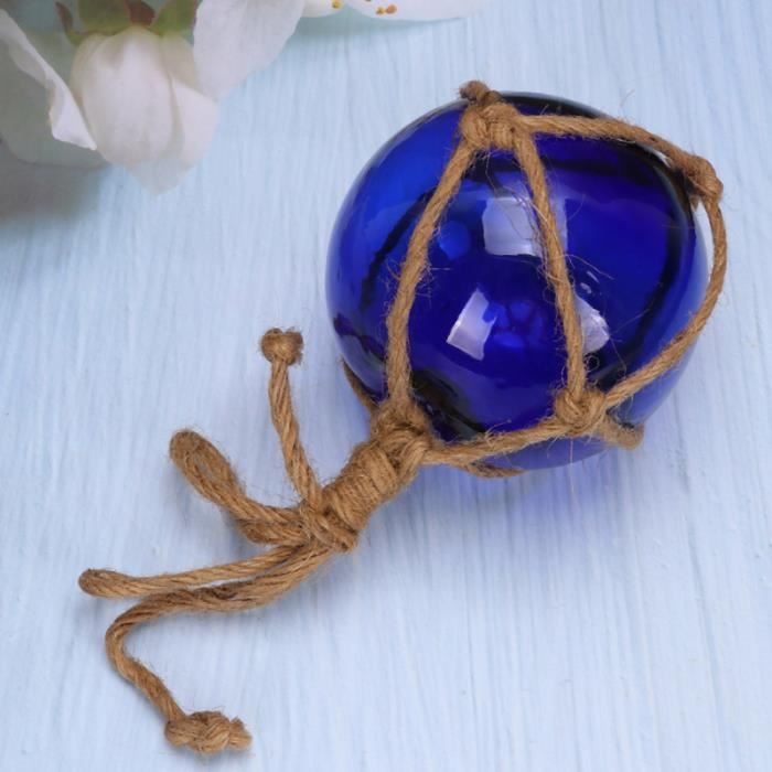 Boule de Verre Pêche Flotte avec Filet Verre Pêche Pêche Boule Boule