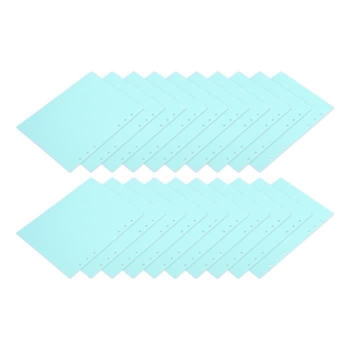 Pack De 2 Carnets Rechargeables En Cuir A7 à 6 Anneaux - Idéal Pour Notes, Planning & Journal - Vert Et Bleu