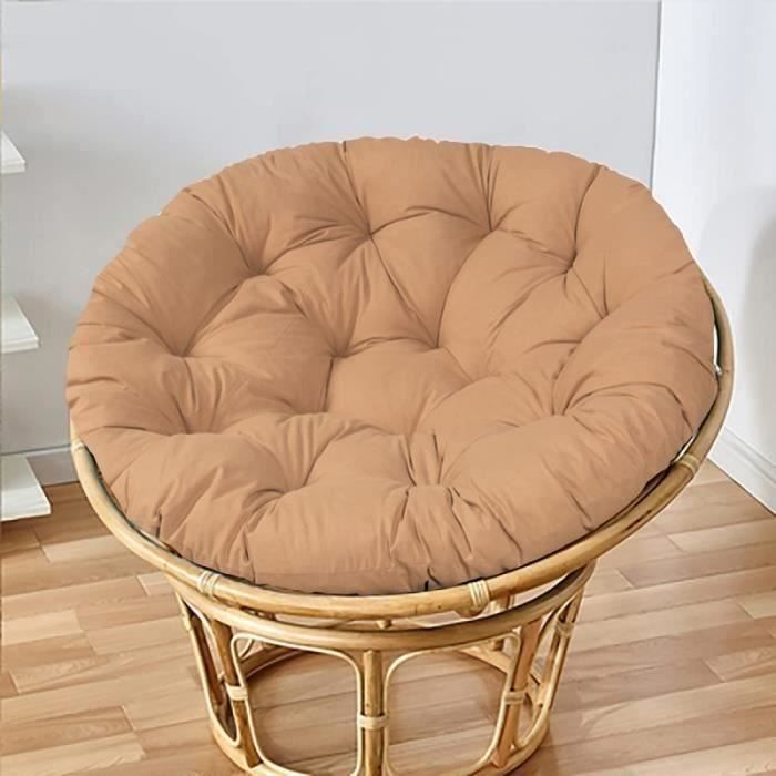 Coussin Fauteuil Rotin Rond Confortable Coussin pour Fauteuil de Jardin ...
