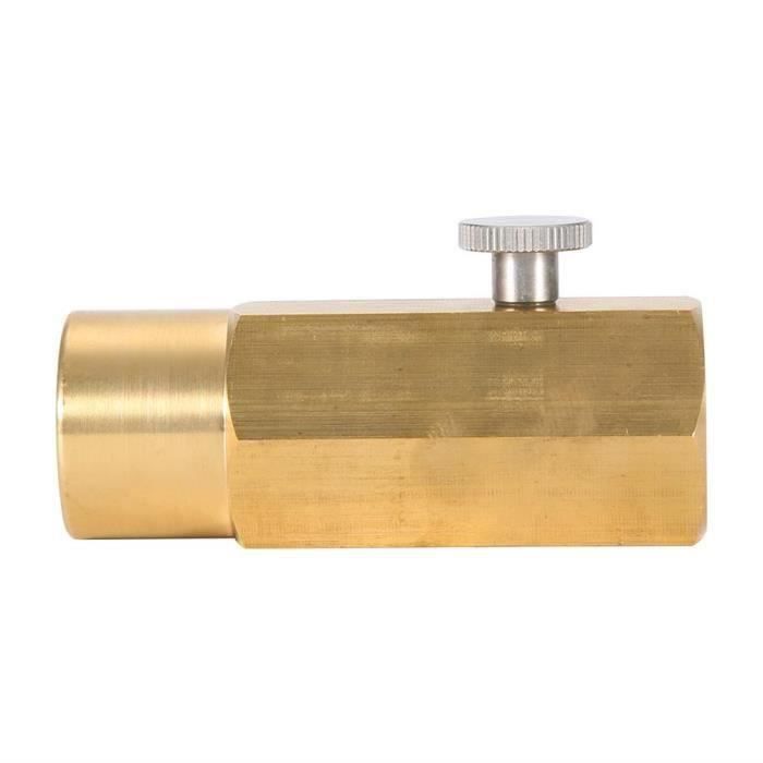 Pinafresa Adaptateur de recharge de bouteille de CO2, régulateur de bouteille de gaz fabriqué maison, adaptateur M10X1 vers W21.8-14 pour CO2, gaz mélangé, installation facile, facile à utiliser Pinafresa Adaptateur de recharge de bouteille de CO2, régulateur de bouteille de gaz fabriqué maison, adaptateur M10X1 vers W21.8-14 pour CO2, gaz mélangé, installation facile, facile à utiliser