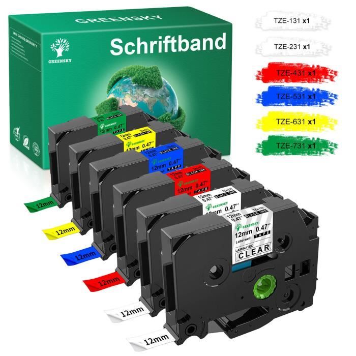 UniPlus 10x Nastri Copatibili Tze-231 Per Brother P-touch TZe231 Tz - Foto 12