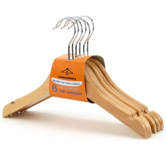30 Cintres En Bois Vetements Bebe Et Enfant Avec Sans Pinces 30cm Hangerworld Achat Vente Cintre 30 Cintres En Bois Vetement Cdiscount