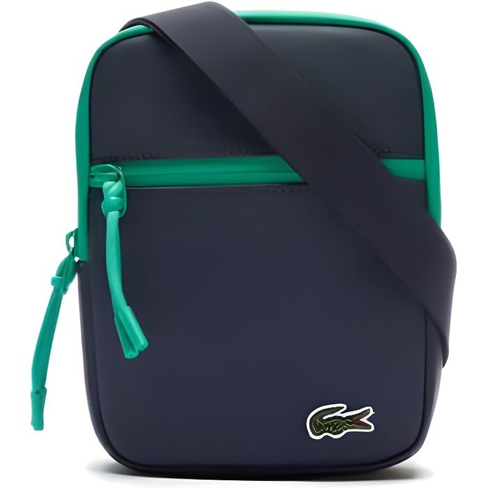 Pochette lacoste bleu sale