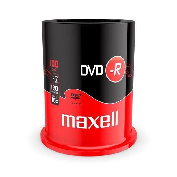 Maxell 100 x DVD R 4.7 Go 16x Boîtier cakebox - vue 1