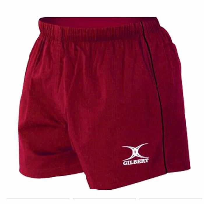 gilbert short de rugby match - homme - rouge