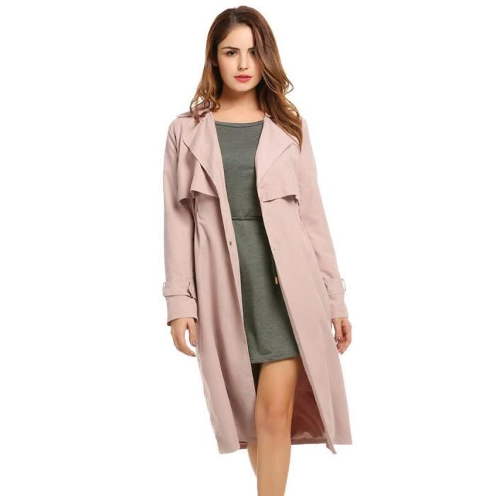 Manteau long leger femme Clearance