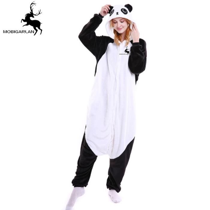 CHICTRY Unisexe Enfants Flille Garçon Panda Pyjama Combinaison à Capuche Mignon Animaux Déguisement Licorne Cosplay Costume Ensemble de Pyjama