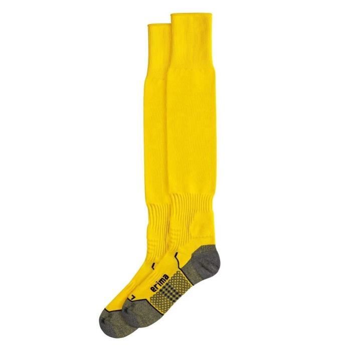 chaussettes de football erima sans logo - jaune - taille 4