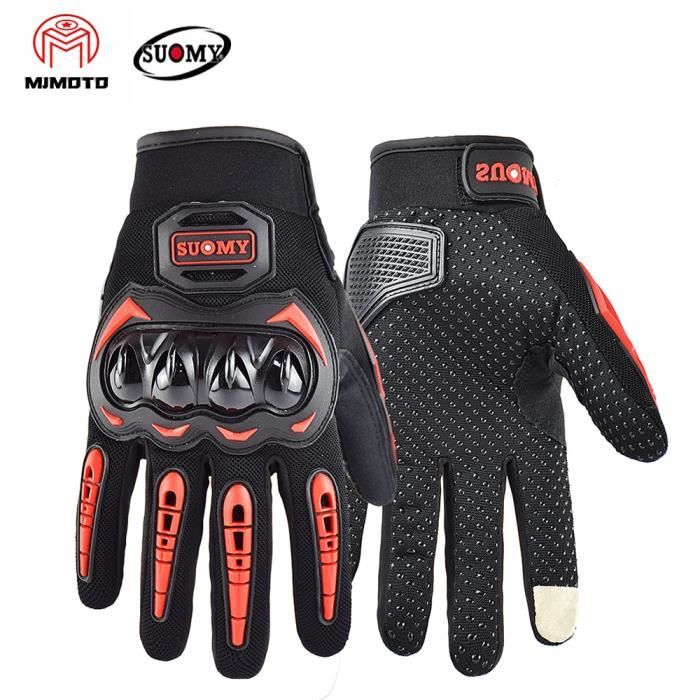 JIEKAI Gants De Moto, Gants De Moto, Gants Tactiles, Gants De Sport, Gants Pour Moto, Vélo, Camping, Extérieur (Bleu, M