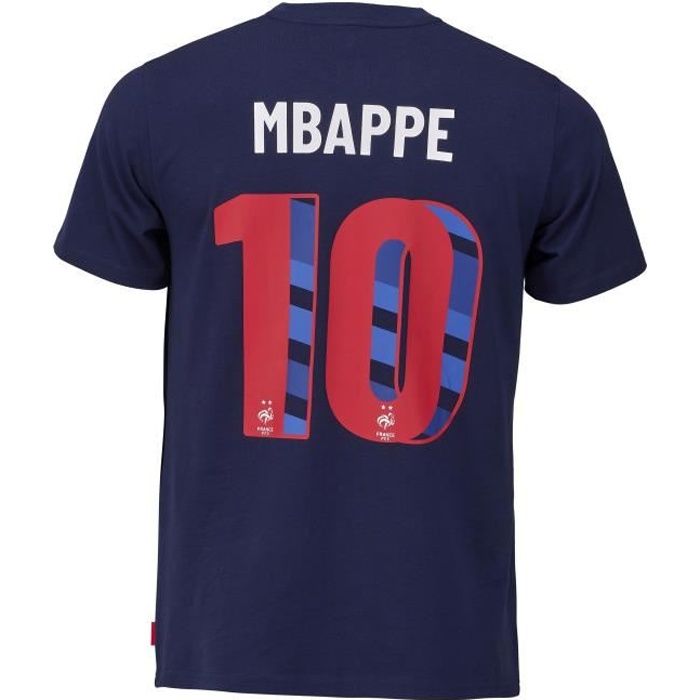 Maillot Equipe De France Enfant Mbappé - Tenue Officielle FFF, 100% Polyester