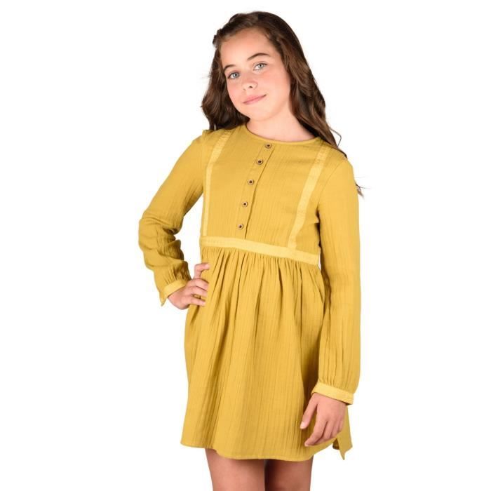 Robe pour fille. Mod. Vestaza Ref. 71640244. Coleur moutarde Moutarde