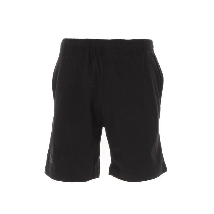 short bermuda homme - kappa - cabas - noir - look sportif - taille ajustable