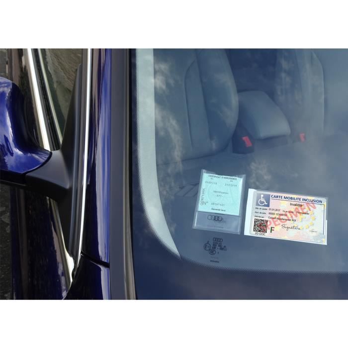 Porte carte Mobilité Inclusion couleur motif transparent Color Pop - France  - Cdiscount Auto