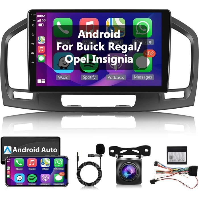 Android Autoradio Apple Carplay GPS pour Opel Insignia Buick Regal  2008-2013, 9 Pouces écran Tactile AutoRadio Free Canbus WiFi FM - Cdiscount  Auto