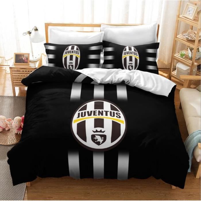 Juventus Couettes Microfibre housses de couettes Parure de lit