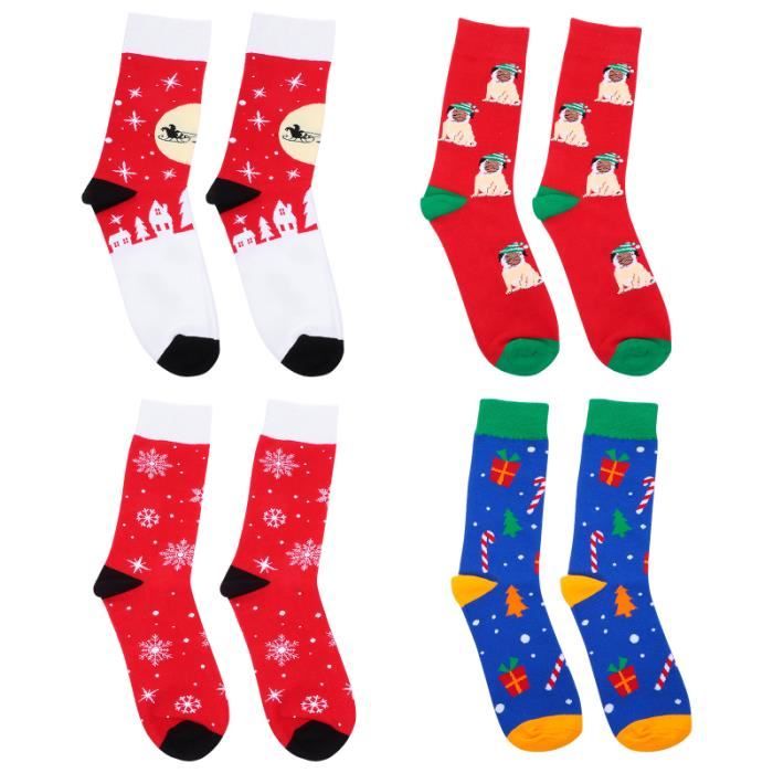 Hiver Chaussettes Noël Chaud Laine Flocon de Neige Confortable Épais Doux 9US Hiver Chaussettes Noël Chaud Laine Flocon de Neige Confortable Épais Doux 9US