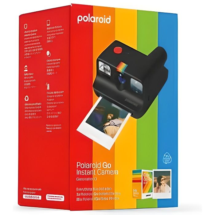 Polaroid Go, en rouge et noir