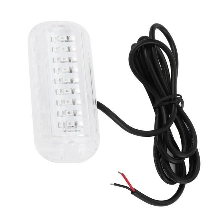 2 Feux De Navigation LED étanches IP67 Pour Bateau – 12V, 3W, Rouge Et Vert, Angle 112,5°, ABS Acrylique