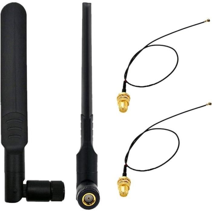 Dbi Computer Cable 2Set 8Dbi 2,4 Ghz 5,8Ghz Dual Band Sans Fil Wifi Rp Sma Antenne Mâle ...
