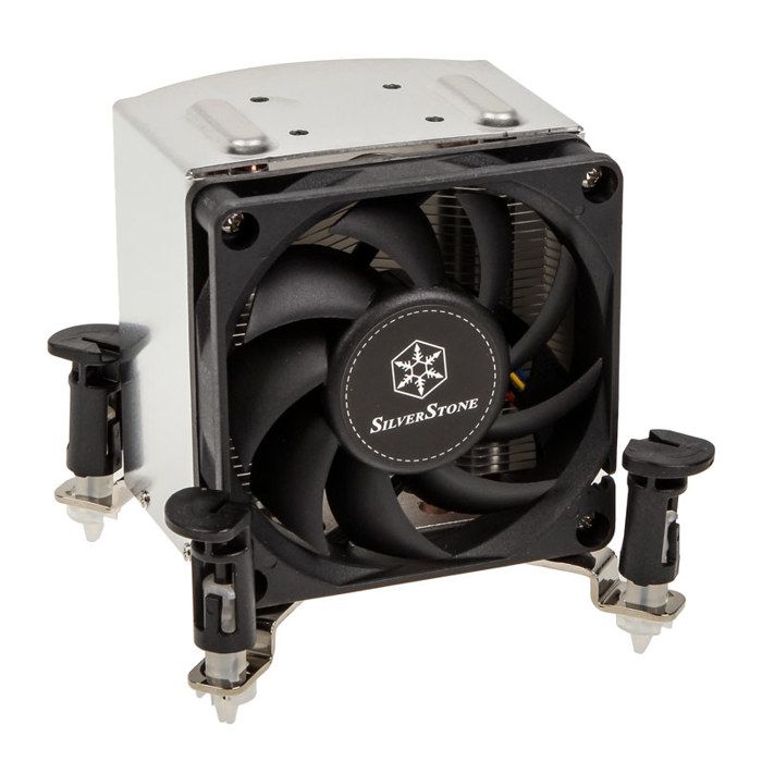 SilverStone SST-AR10-115XP - Argon Ventilateur de processeur 3 Caloducs en contact direct, 70mm PWM, Intel